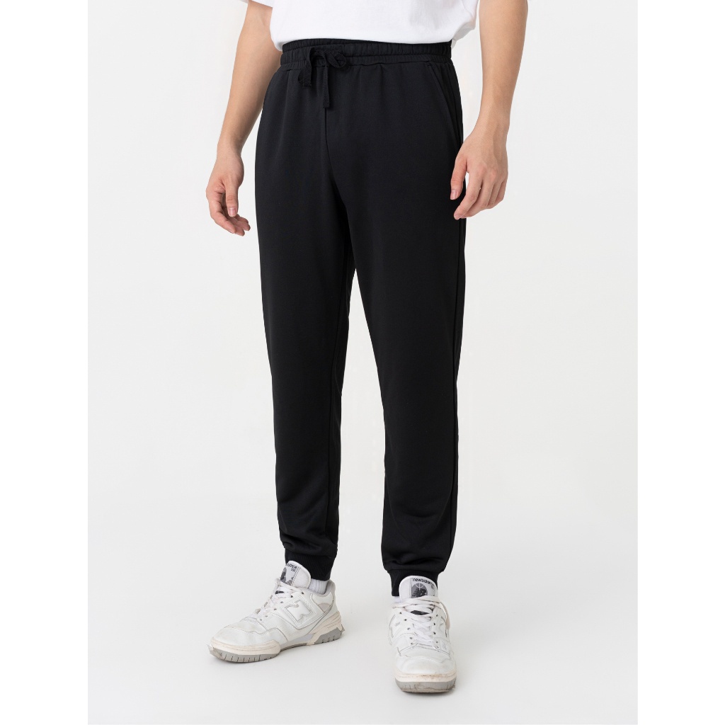 Quần nỉ nam CANIFA dáng jogger co giãn cạp chun bo gấu 8BP23W004