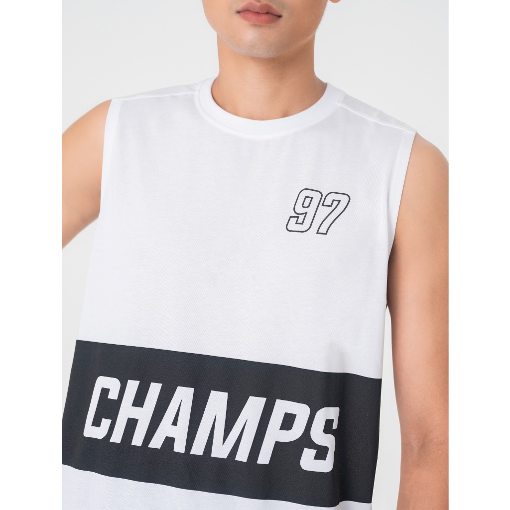 Áo sát nách nam CANIFA chất liệu cotton pha, cổ tròn, phom regular 8TA23S002