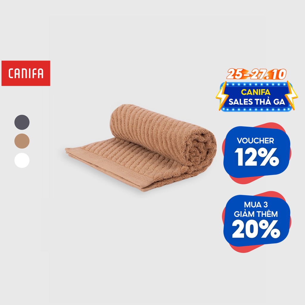 Khăn tắm CANIFA chất liệu 100% cotton mềm mại kích thước 120x60cm 9HA22A007