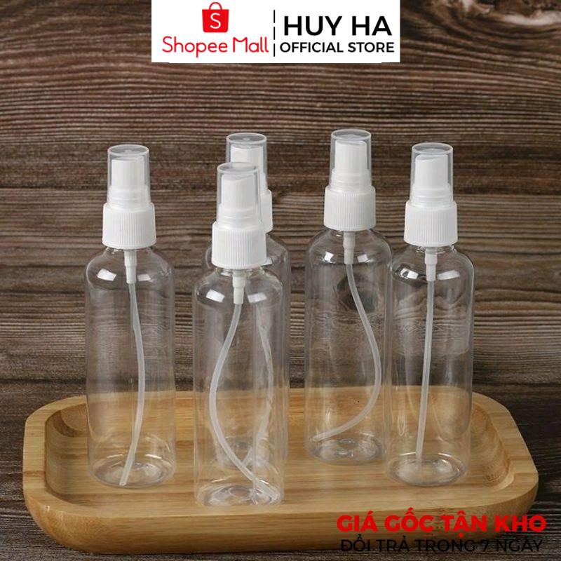 [Sỉ Siêu Rẻ] Chai Lọ Xịt Phun Sương HUY HA COSMETIC PACKAGING Vỏ Nhựa Pet [10ml-300ml] Chiết Nước Hoa