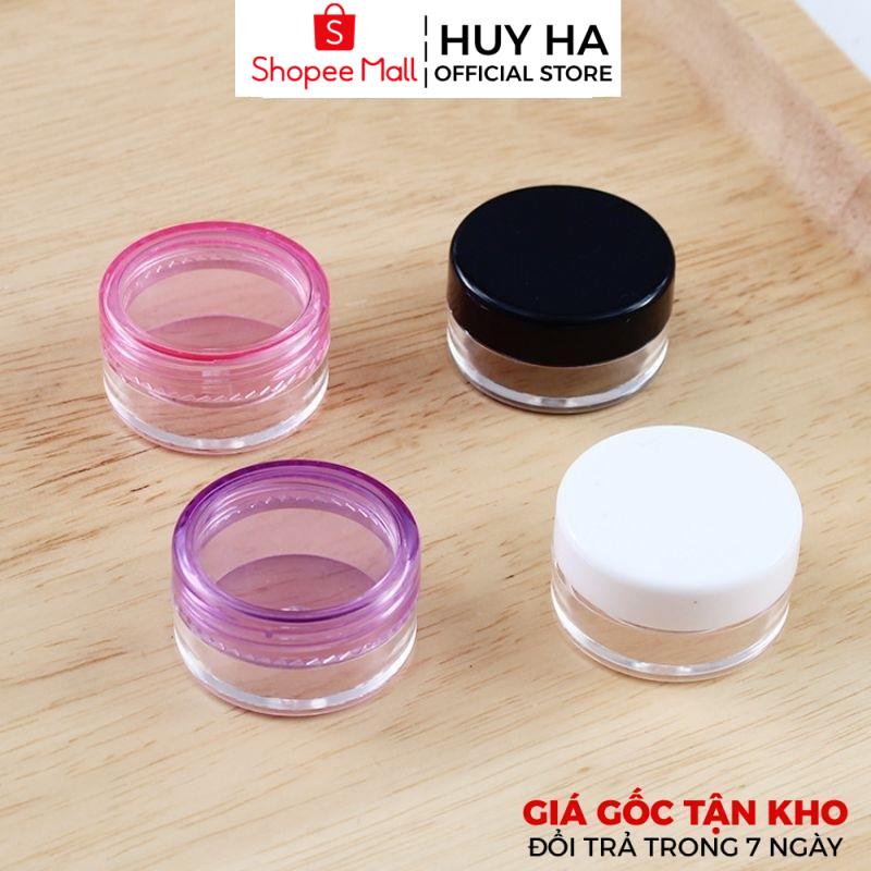 Hủ Hộp Đựng Kem HUY HA COSMETIC PACKAGING Nhựa Tròn 3g,5g,10g,20g,30g,50g,100g Chiết Kem , Phụ Kiện Du Lịch