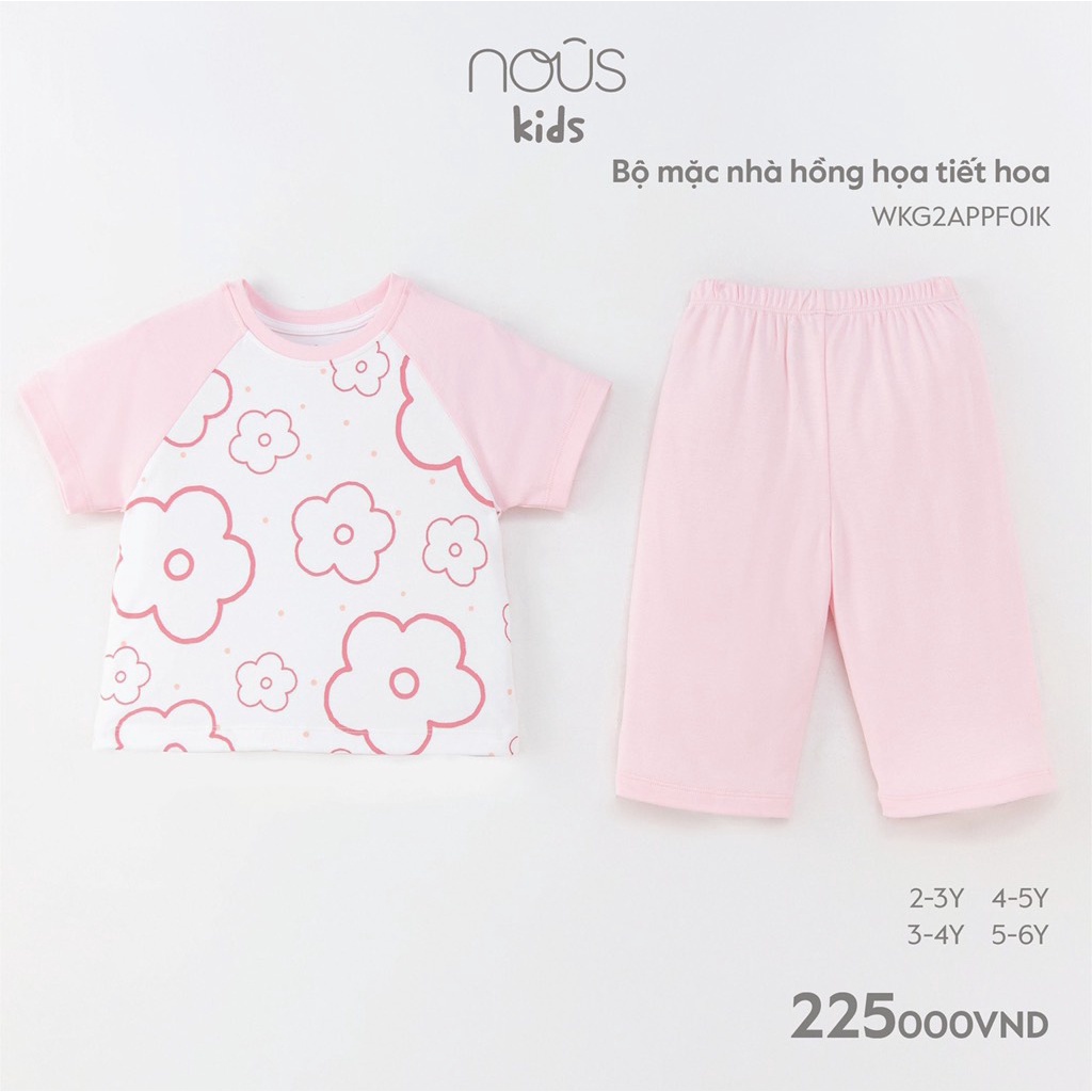 Bộ lửng vai trễ Kẻ Hồng Trắng - Nous Bình Dương