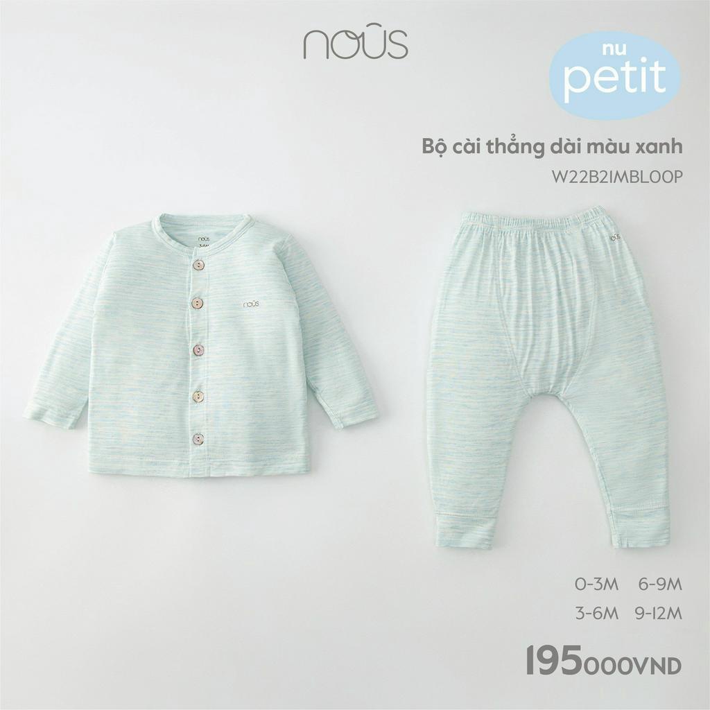 Bộ Quần Áo Sơ Sinh Nous Dành Cho Bé Trai, Bé Gái Chất Liệu Nu Air Kháng Khuẩn Cho Bé - Nous Bình Dương