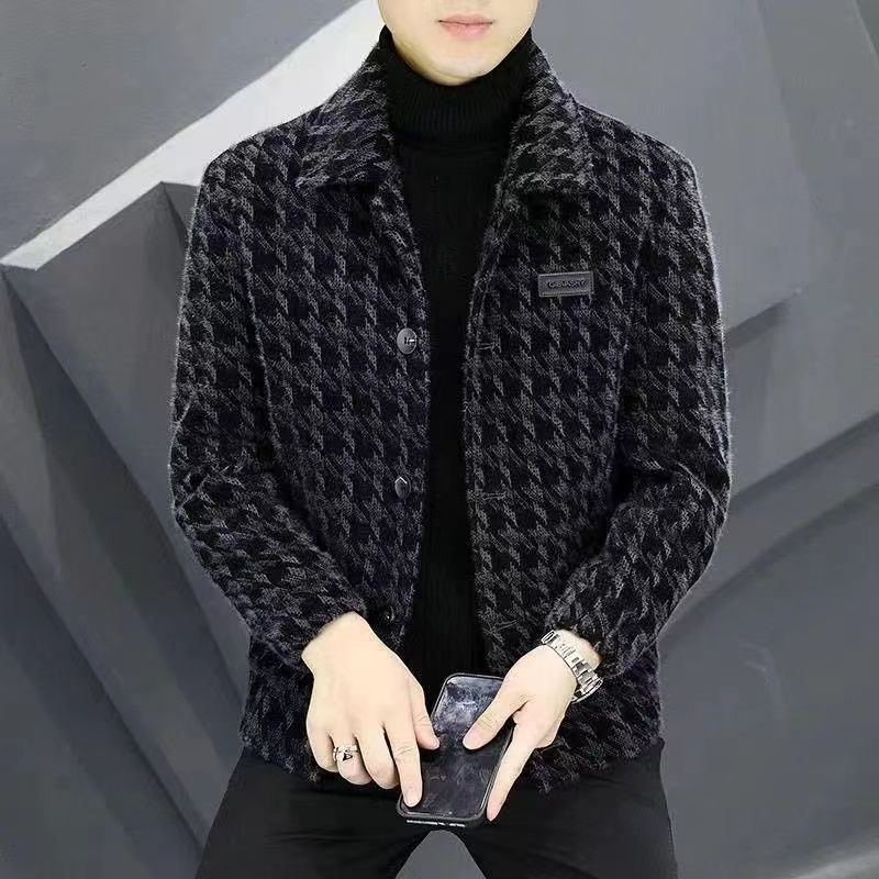 Ch t L Ng cao O kho C áo khoác Len Dày Dặn Nhẹ Nhàng Phiên Bản Hàn Quốc Thời Trang Thu Đông Mới niche