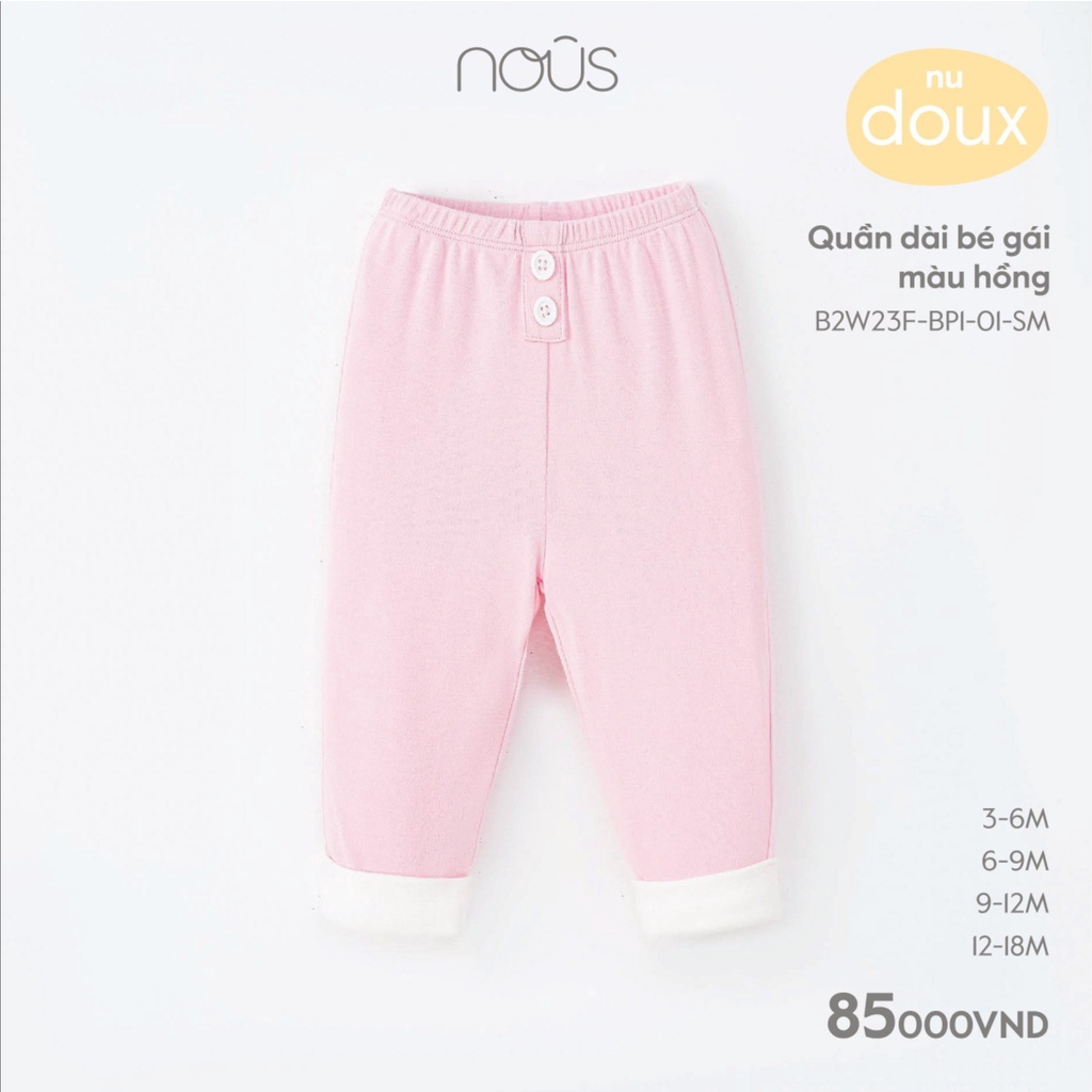 Set 2 quần dài bé trai bé gái đủ màu - Nous Bình Dương