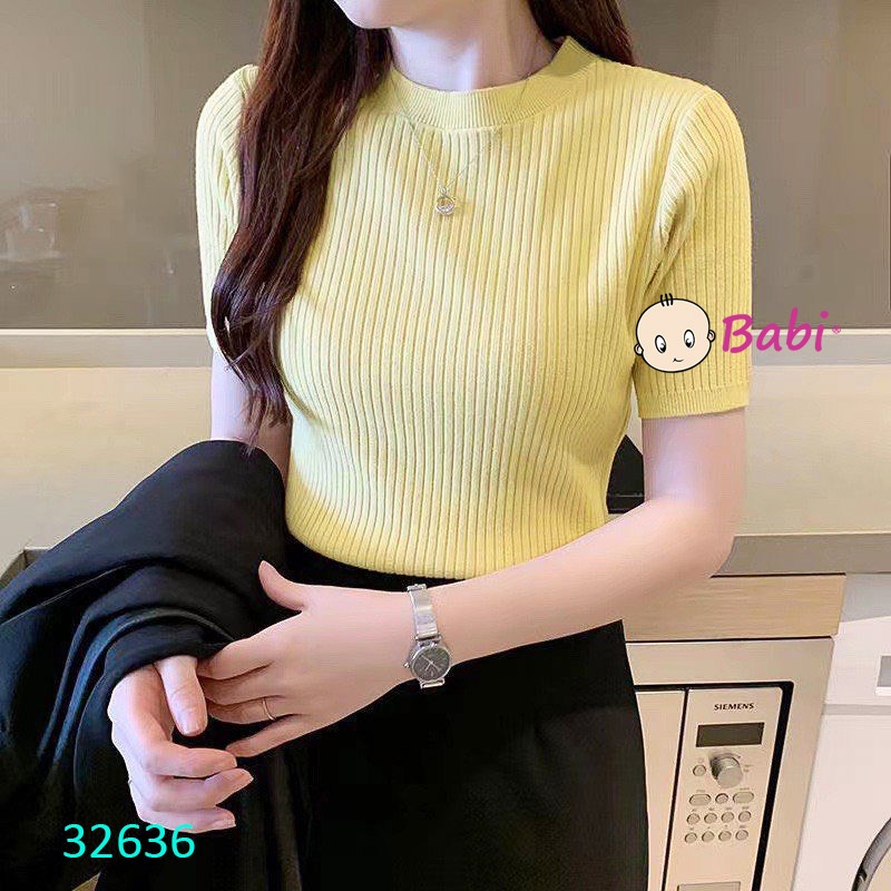 Áo Thun Len Dệt  Kim Màu Trơn Cho Bé Gái Size Đại