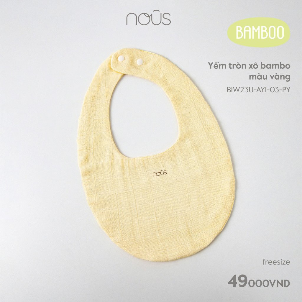 Yếm sơ sinh vải xô siêu bền đủ màu, đủ họa tiết - Nous Bình Dương - Bipbipstore