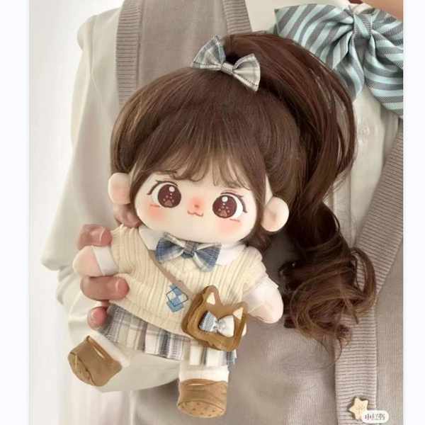 Doll 20cm outfit doll Búp bê bông tuyệt vời chính hãng 20cm có thể thay đổi quần áo trẻ em có bộ xương búp bê sang trọng búp bê hình người quà tặng cho nữ