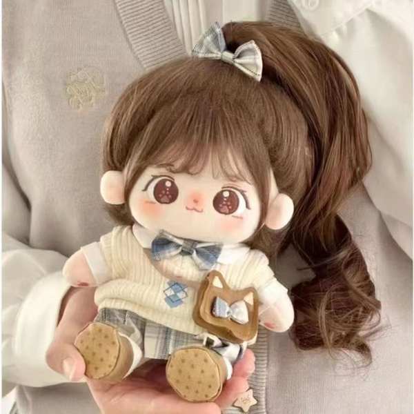 Doll 20cm outfit doll Búp bê bông tuyệt vời chính hãng 20cm có thể thay đổi quần áo trẻ em có bộ xương búp bê sang trọng búp bê hình người quà tặng cho nữ