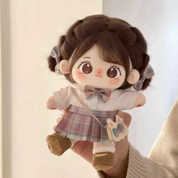 Doll 20cm outfit doll Búp bê bông tuyệt vời chính hãng 20cm có thể thay đổi quần áo trẻ em có bộ xương búp bê sang trọng búp bê hình người quà tặng cho nữ