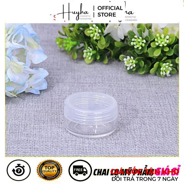 Hủ Hộp Đựng Kem HUY HA COSMETIC PACKAGING Nhựa Tròn 3g,5g,10g Đựng Kem, Gel, Bột , Phụ Kiện Du Lịch