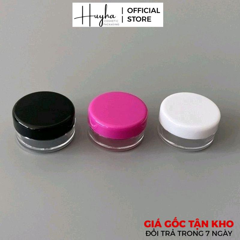 Hủ Hộp Đựng Kem HUY HA COSMETIC PACKAGING Nhựa Tròn 3g,5g,10g Đựng Kem, Gel, Bột , Phụ Kiện Du Lịch