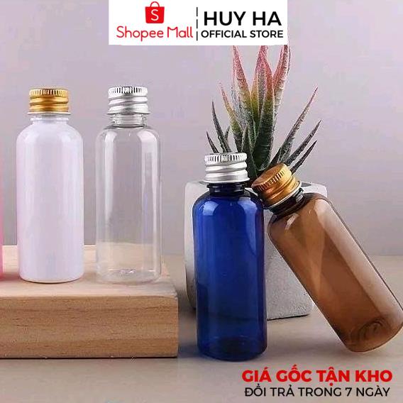 [Sỉ Siêu Rẻ] Chai Chiết Mĩ Phẩm Nhựa Pet Nắp Vặn Nhôm 20ml,30ml,50ml,100ml,150ml,200ml,250ml HUY HA COSMETIC PACKAGING