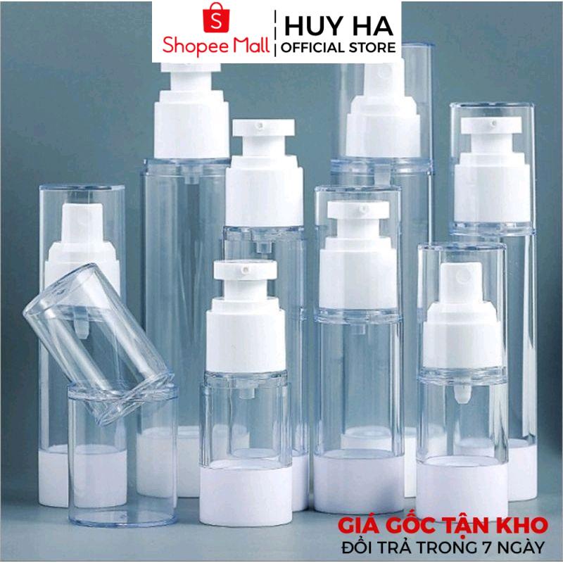 Chai Chiết Mĩ Phẩm HUY HA COSMETIC PACKAGING Nhựa Hút Chân Không 5ml,10ml,15ml,30ml,50ml,100ml Xịt Giọt, Phun Sương