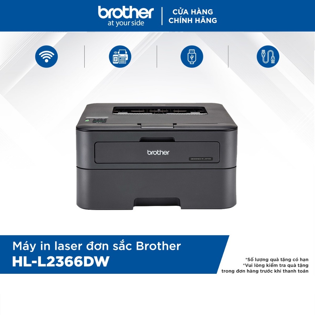 Máy in laser đơn sắc Brother HL-L2366DW