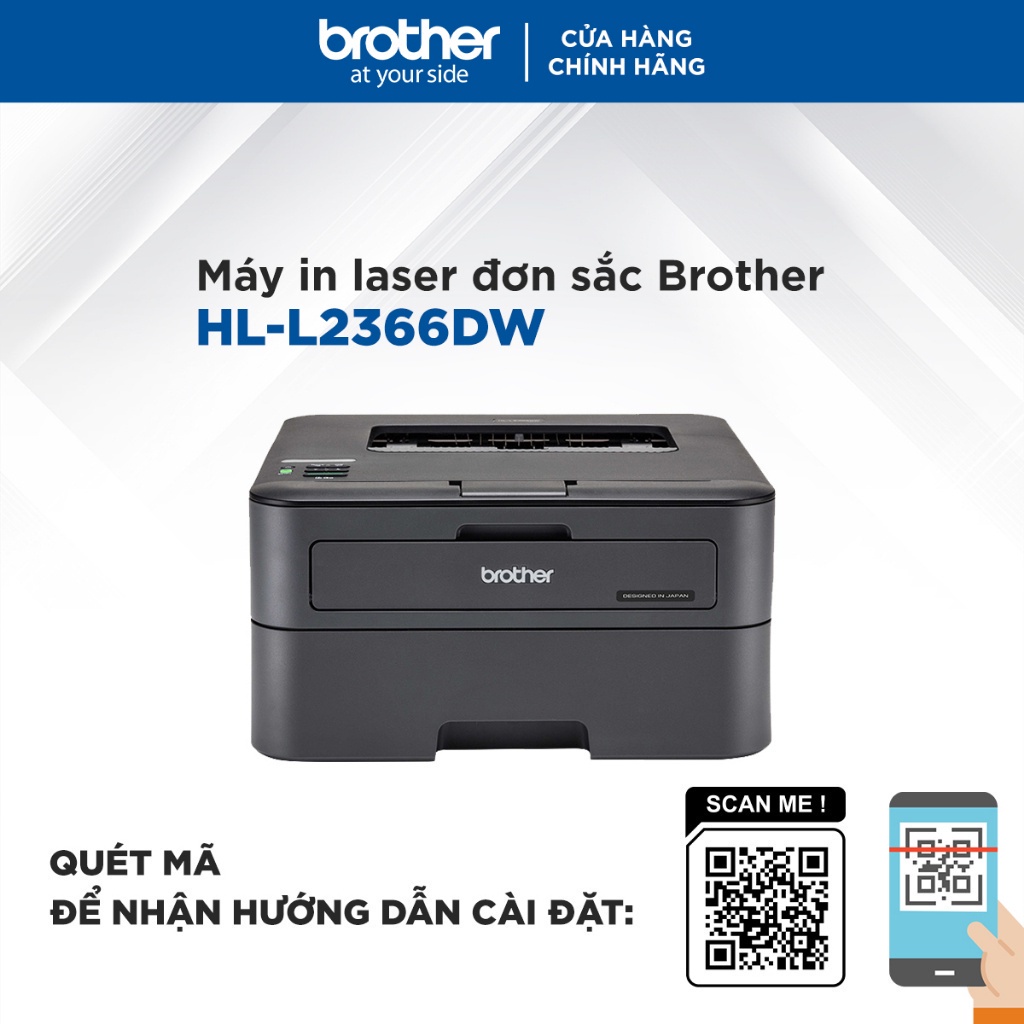 Máy in laser đơn sắc Brother HL-L2366DW