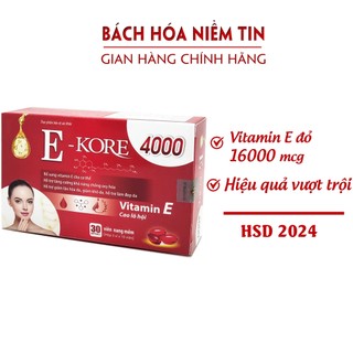 Hộp 30 viên VITAMIN E 4000 NATURYL GOLD PLUS (BLUE) , chống lão hóa giúp làm đẹp da hiệu quả