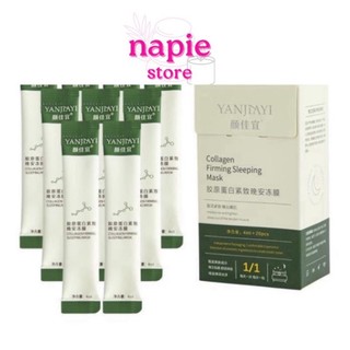 Mặt nạ ngủ thạch collagen yanjiayi hộp 20 gói .