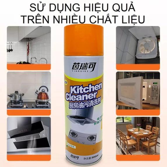 Chai Xịt Tẩy Bếp Đa Năng Kitchen Cleaner 500ml, Chai Xịt Tẩy Rửa Nhà Bếp Đa Năng