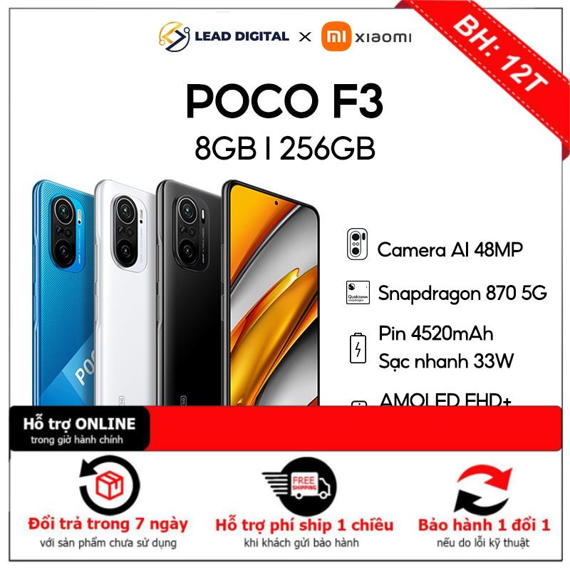 Điện thoại Xiaomi POCO F3 8GB l 256GB - Snapdragon 870 5G - AMOLED 120Hz - BH 12 tháng