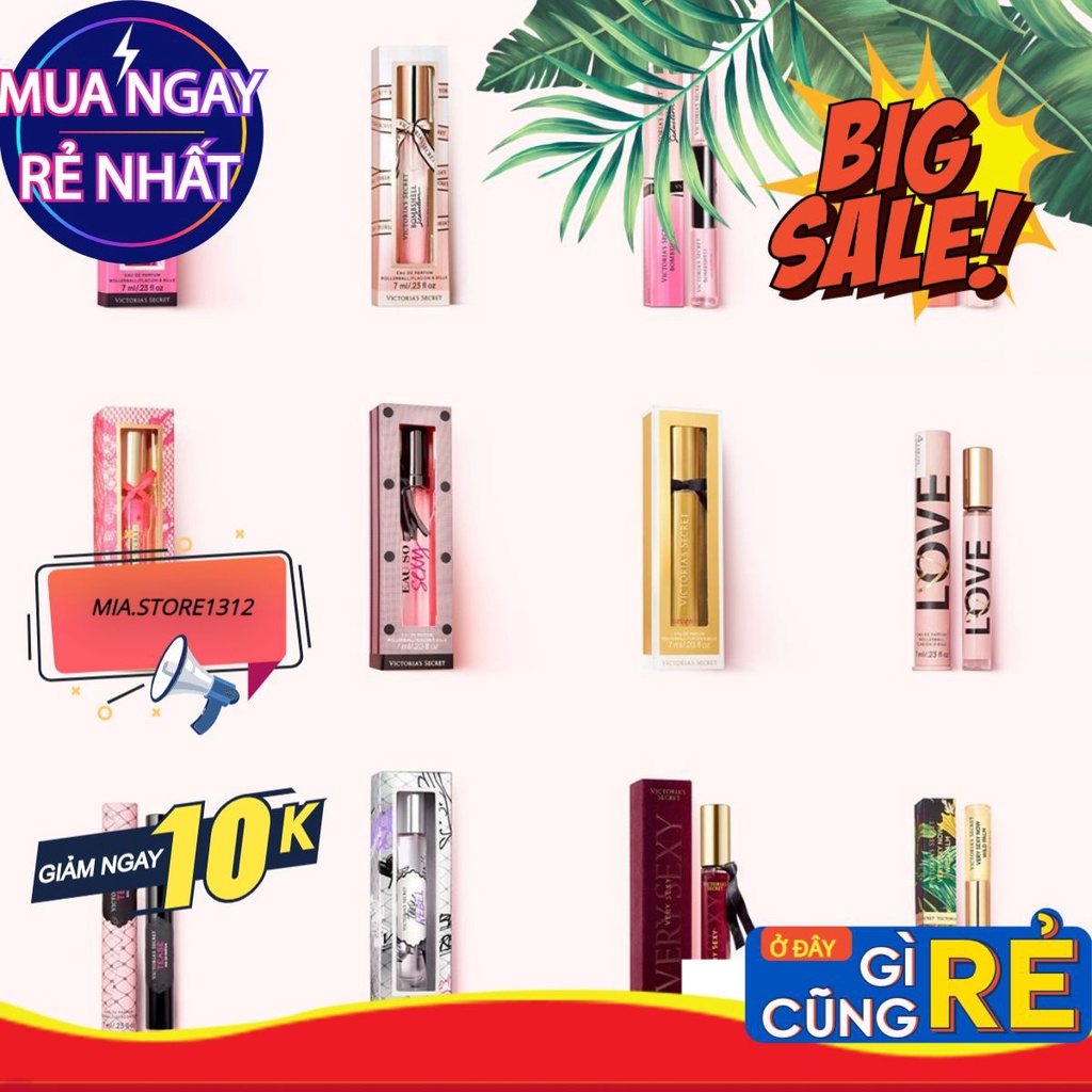 🌠 Nước hoa dạng lăn Victoria secret mini đủ mùi 🌠𝙼𝚒𝚊 𝚂𝚝𝚘𝚛𝚎 🌠