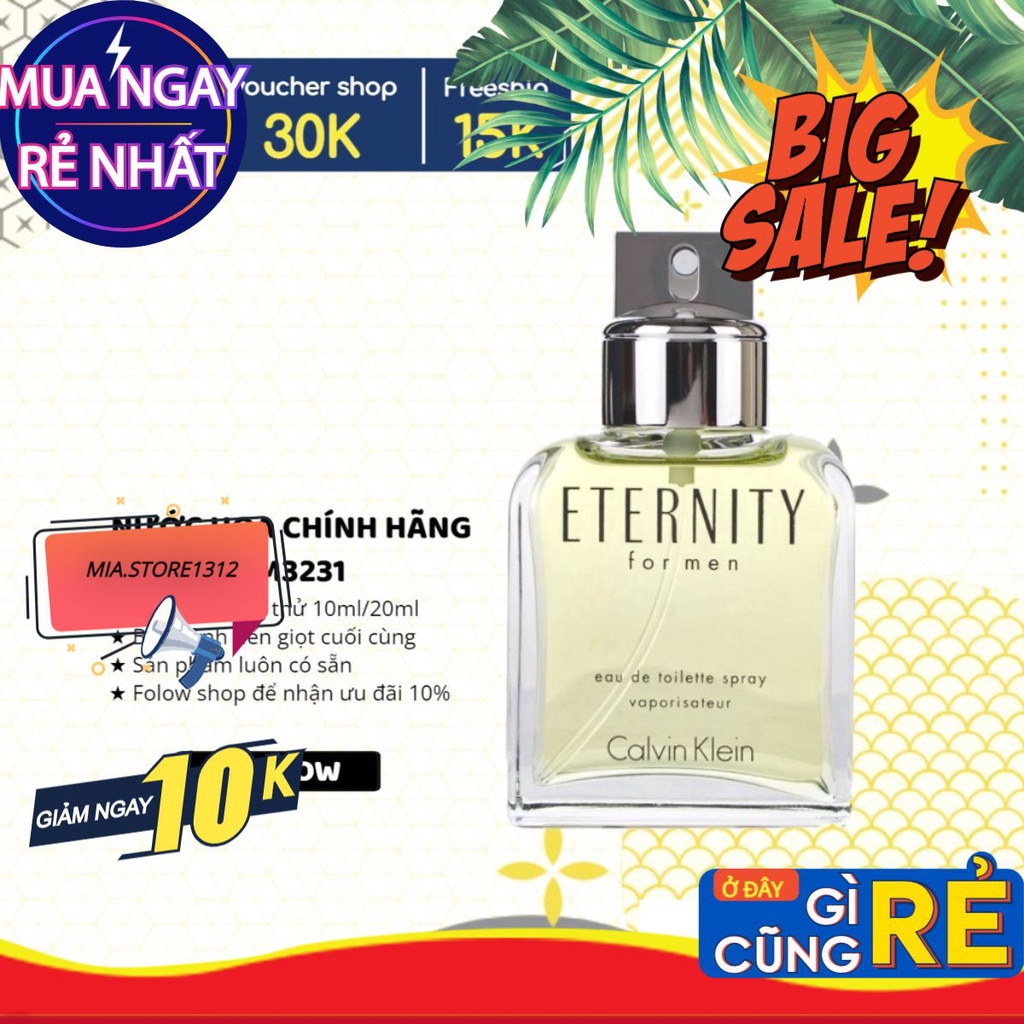 CK - Enternity For Man EDT 10ml 🌠𝙼𝚒𝚊 𝚂𝚝𝚘𝚛𝚎 🌠
