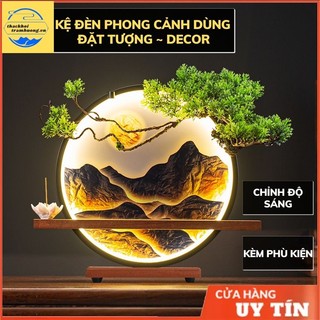 Kệ đèn phong cảnh kệ đèn hào quang dùng đặt tượng hoặc làm quà tặng