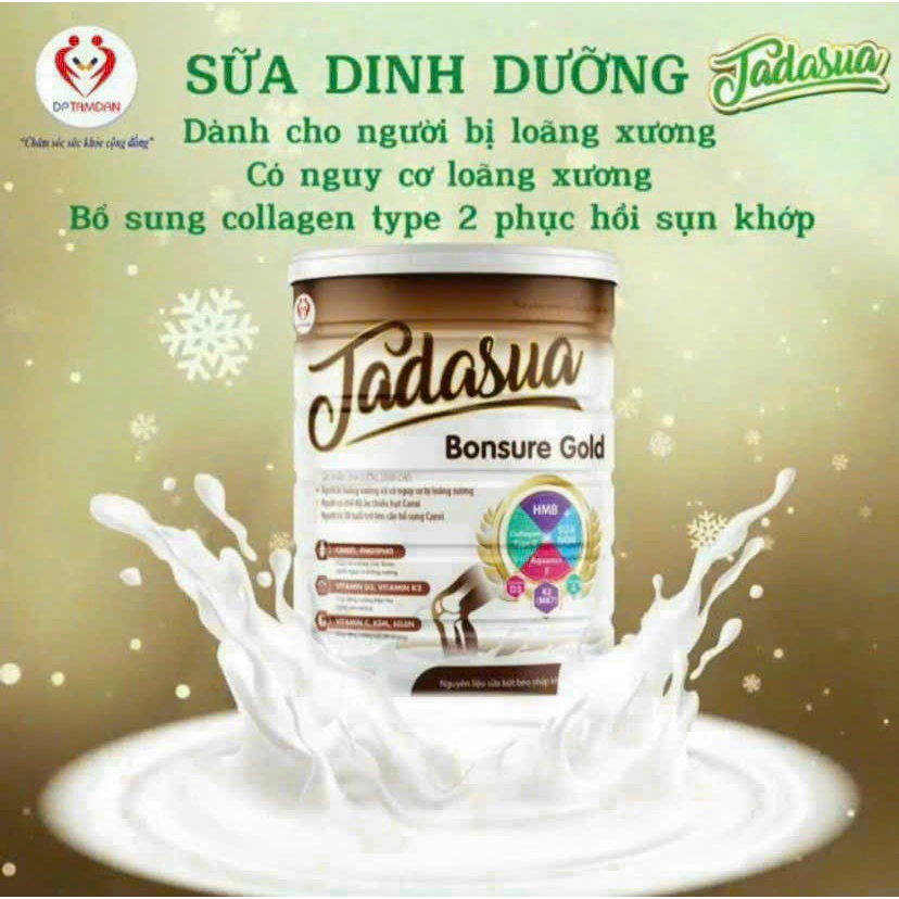 Bonsure Gold Tadasua - Sữa dinh dưỡng dành cho người bị loãng xương, cần bổ sung canxi