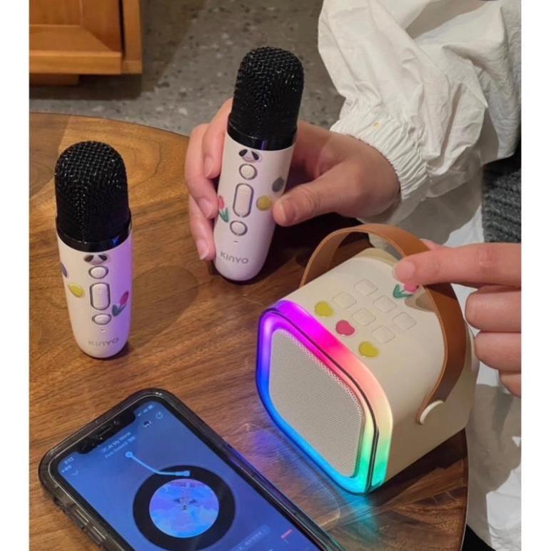 Loa Bluetooth, Loa Karaoke Mini K12 Sạc Pin Không Dây, Âm Thanh Hay Bass Chuẩn Tặng Kèm 2 Míc Hát, Bảo Hành 12 Tháng
