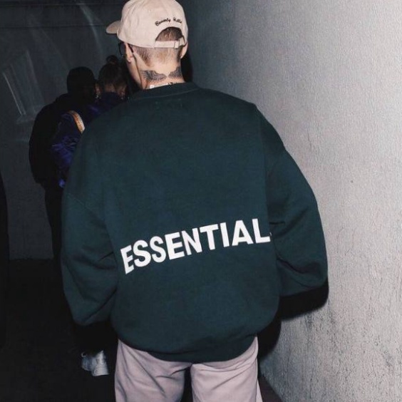 ÁO Sweater Essentials, Áo nỉ bông nam nữ unisex from rộng oversize