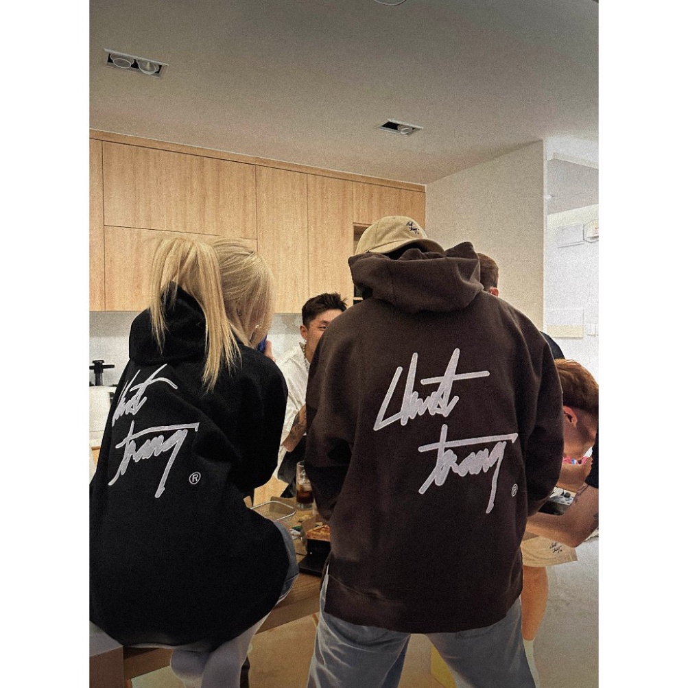 Áo HOODIE SS CHUOTTRANG, Áo nỉ form rộng mũ 2 lớp tay phồng chất nỉ bông cotton premium