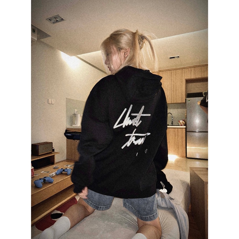 Áo HOODIE SS CHUOTTRANG, Áo nỉ form rộng mũ 2 lớp tay phồng chất nỉ bông cotton premium