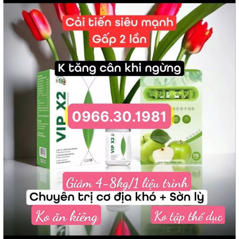 Giảm Cân Tiến*Hạnh VIP X2 Hộp 30V tặng kèm 30V khoá cân