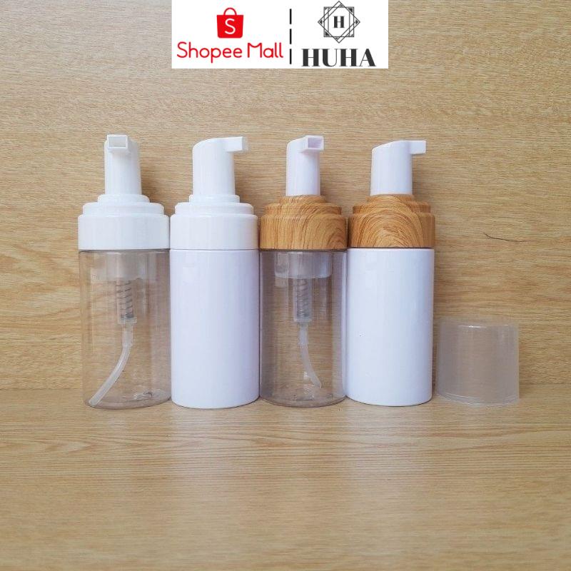Chai Lọ Xịt Tạo Bọt HUHA Tận Gốc Vỏ Xịt Giọt Tạo Bọt 30ml,50ml,100ml,150ml Đựng Sữa Rửa Mặt, Sữa Tắm .