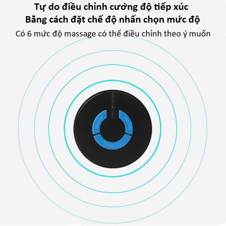 Miếng dán massage xung điện cổ vai gáy, bắp tay, lưng 10 chế độ mát-xa, pin sạc - Máy massage mini toàn thân an toàn