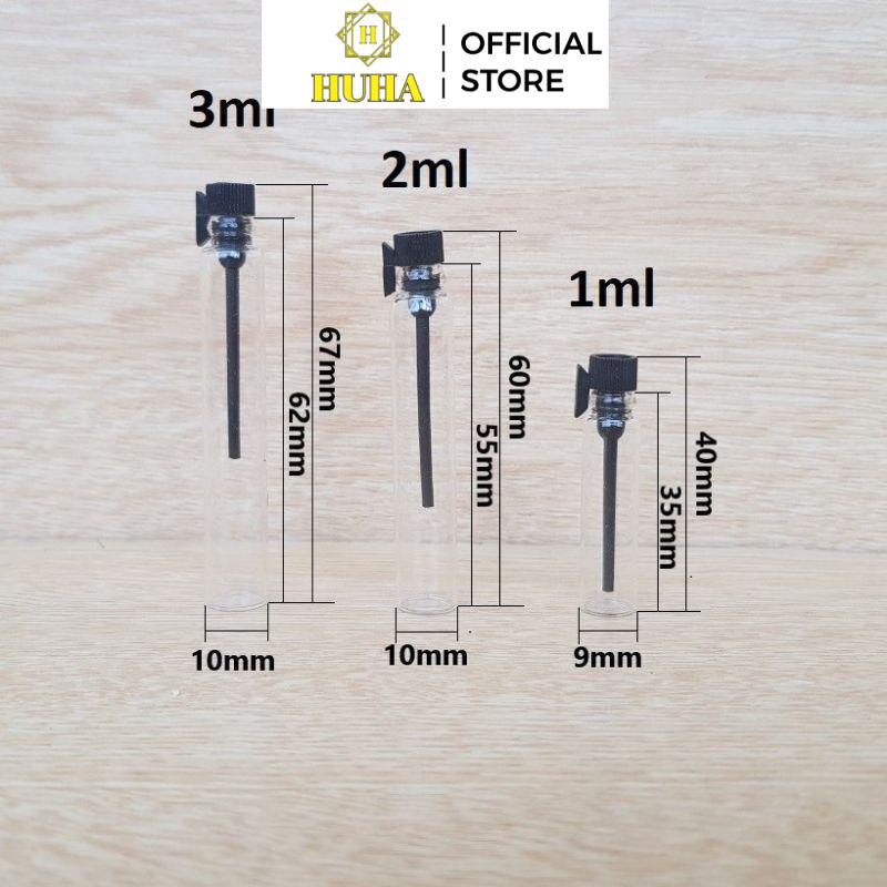 Vỏ Lọ Ống Chiết Mẫu Thử Nước Hoa 1ml 2ml 3ml Đựng Dầu Thơm , Phụ Kiện Du Lịch