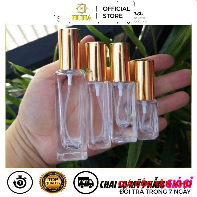 Chai Lọ Chiết Nước Hoa HUHA Tận Xưởng Vỏ thủy tinh 3ml 5ml 10ml 20ml 30ml đựng dầu thơm