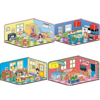  Đồ Chơi Giáo Dục Mô Hình Lắp Ráp 3D Bằng Giấy Bìa Xốp Cho Bé Size To