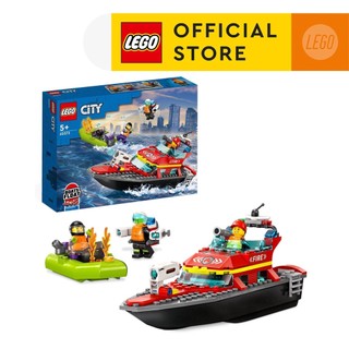 [Mã LEGOSPT10 giảm 10% đơn 999K] LEGO City 60373 Tàu Thủy Cứu Hỏa (144 Chi Tiết)