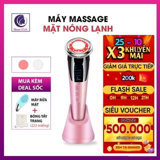 Máy Chăm Sóc Da Nóng Lạnh Máy Đẩy Tinh Chất Trị Liệu Ánh Sáng Sinh Học, Làm Trẻ Hóa Da Sạch Sâu Bảo Hành [12 TH]
