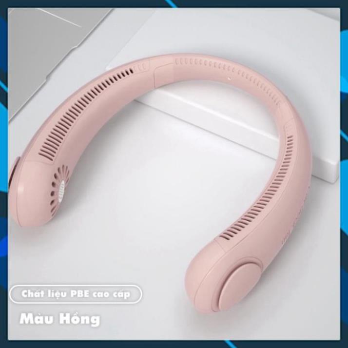 Quạt Đeo Cổ Mini Tích Điện Tiện Lợi, Thời Trang, Dáng Thể Thao Mang Bên Người