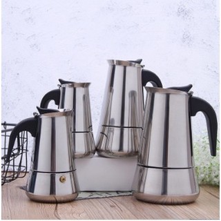 Bình pha cafe moka pot kiểu ý [ dung tích: 100ml & 200ml & 300ml & 450ml