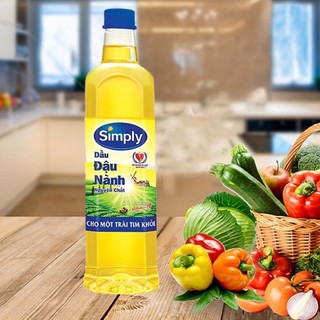 Dầu ăn, dầu đậu nành Simply, dầu ăn Meizan can 1 lit