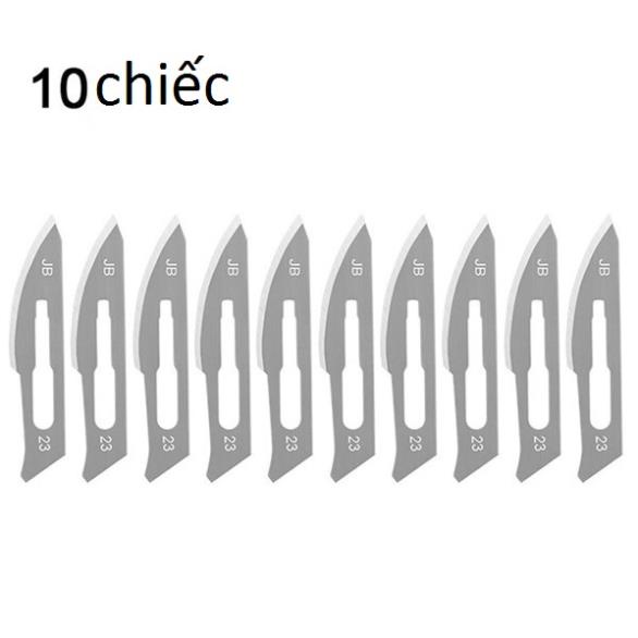 Lưỡi dao mổ số 23 (dùng cán số 4) túi 10 cái