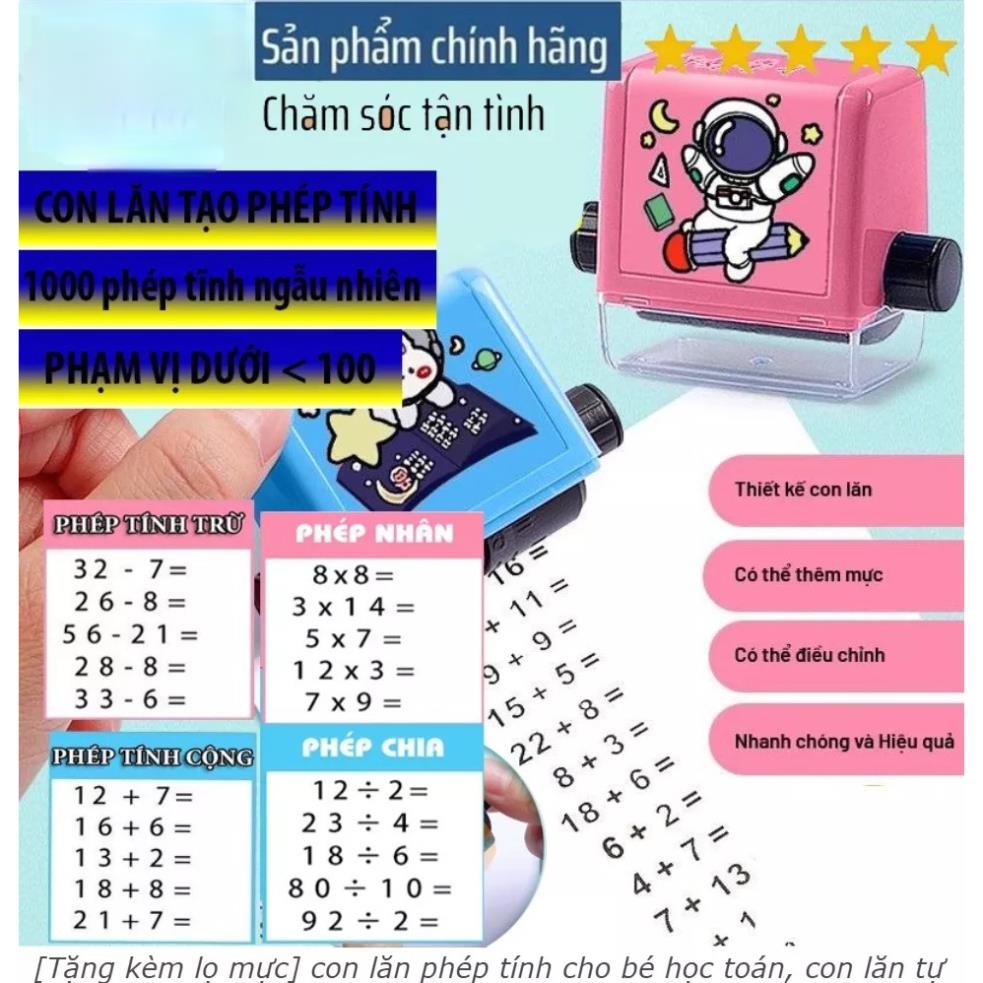 Máy Tạo Phép Tính Cộng Trừ Nhân Chia Ngẫu Nhiên Cho Bé - Con Lăn Tạo Phép Tính Đơn Giản Cho Bé Học Toán Phạm Vi 100