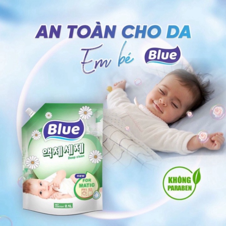 Nước Giặt Hàn Quốc Blue Deep Clean 2100ml  Chính Hãng 1