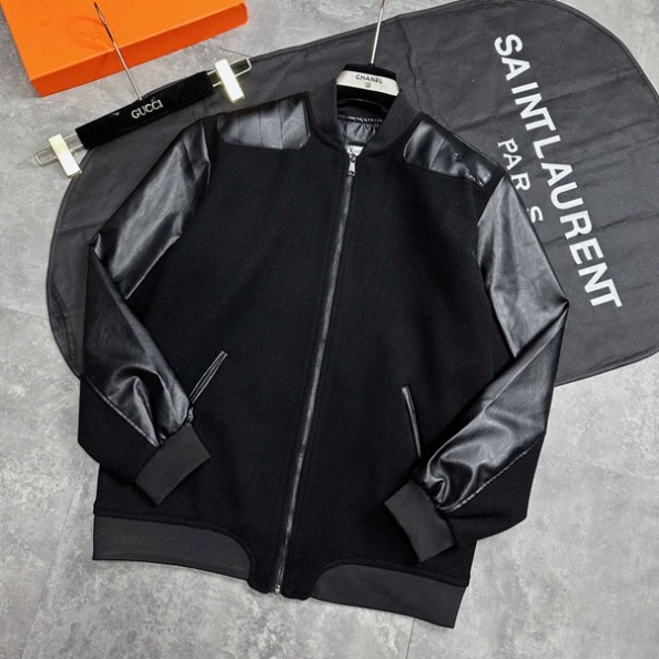 Áo Khoác Bomber Hoàng Gia Đen, đỏ New Mẫu Hot bản chuẩn   Chất Dạ - Áo Khoác Bomber Hoàng Gia Chất Dạ 2 Lớp