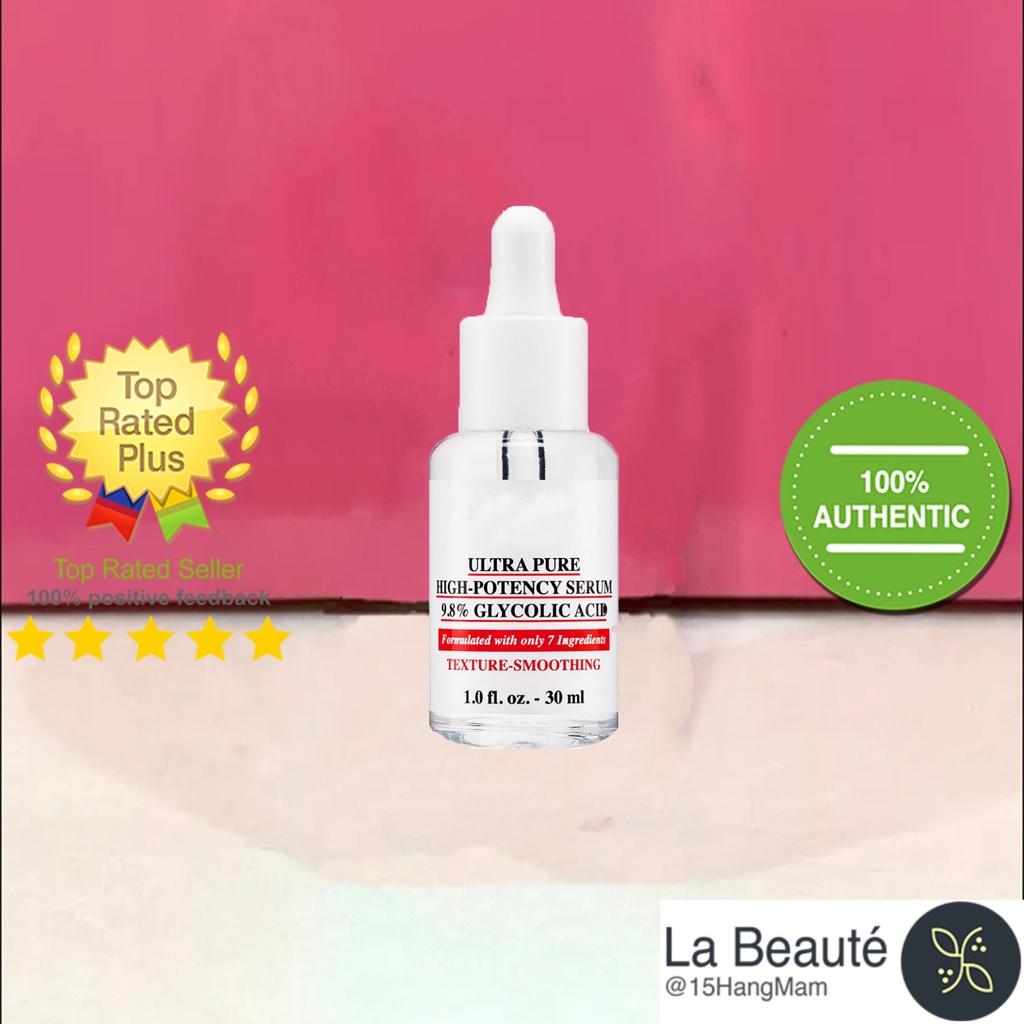 Tinh Chất Tăng Cường Kết Cấu & Đều Màu Da 30ml - Kiehl's Ultra Pure High-Potency Serum 9,8% Glycolic Acid