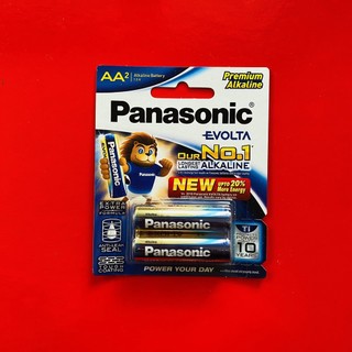 Vỉ 2 viên  Pin tiểu AA Panasonic Evolta LR6EG-2B chính hãng