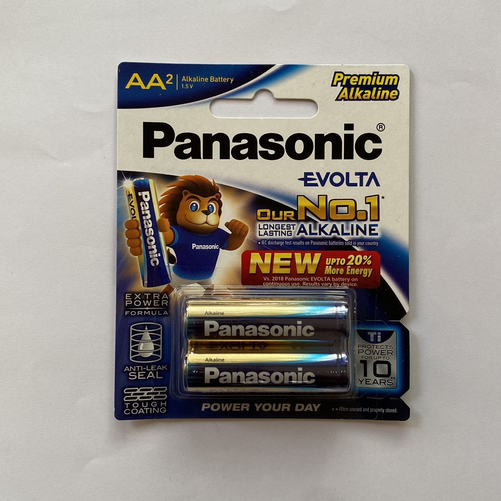 Vỉ 2 viên  Pin tiểu AA Panasonic Evolta LR6EG-2B chính hãng